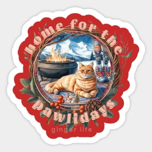 Home For The Holidays Aspen Ginger Life 0EG Sticker